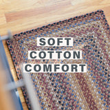 Biscotti Multi Color  Braided Rugs Oval