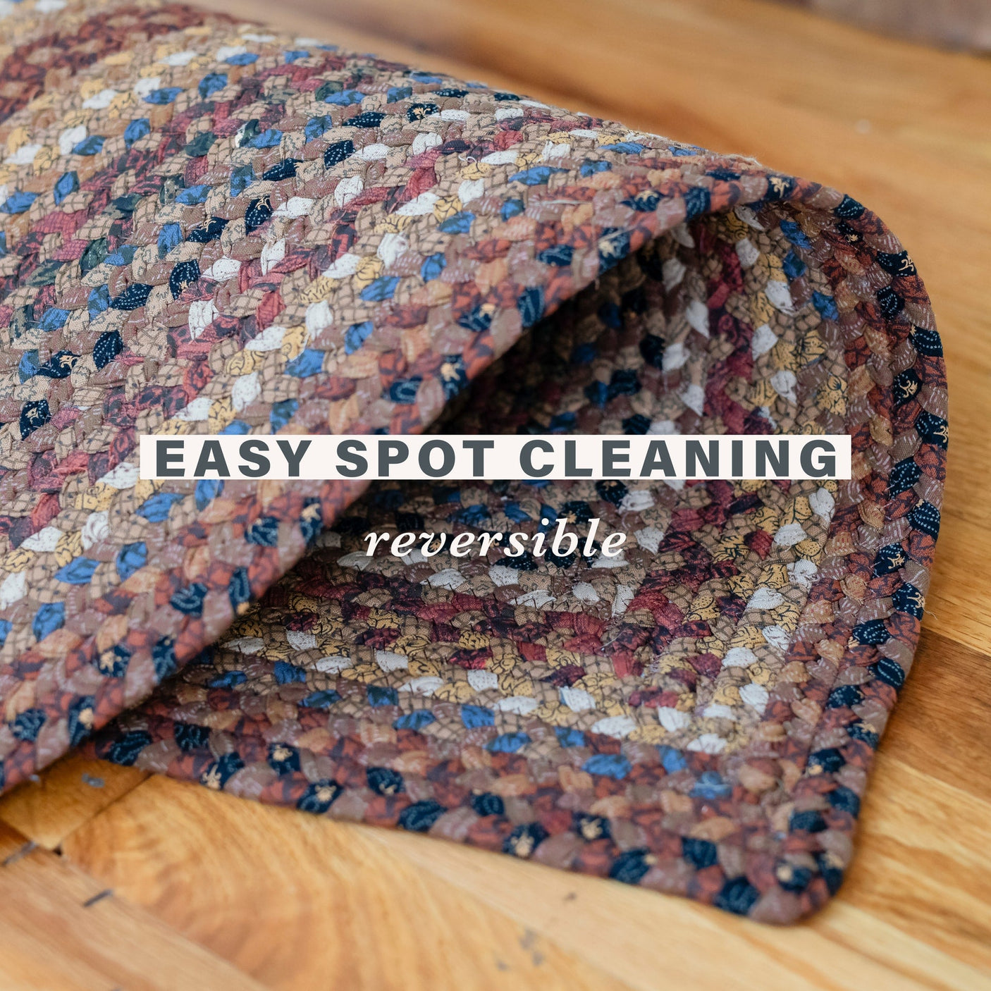 Biscotti Multi Color  Braided Rugs Oval