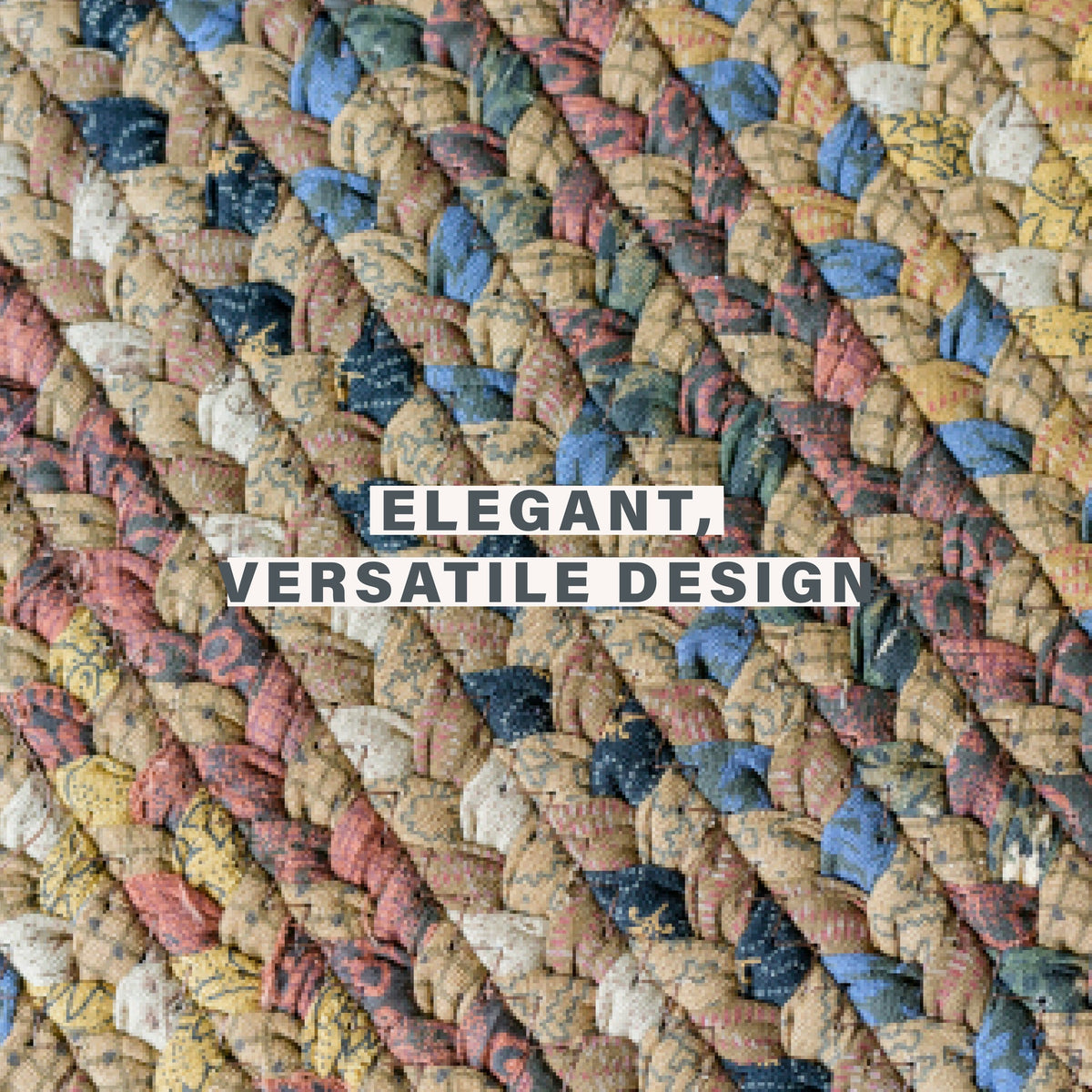 Revival Rugs Salt Biscotti Biscotti Multi Color Rectangular Cotton Braided Rugs Reversible ...