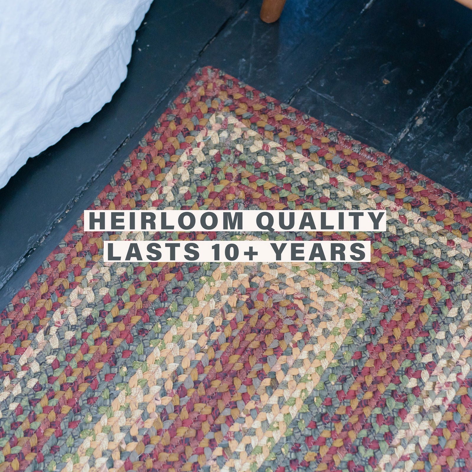 グラデーションスリーブ各国家 Neverland Multi Color Rectangular Cotton Braided Rugs Reversible