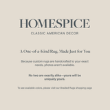 Homespice Decor 6' x 6' Apple Pie Special Size Jute Braided Rug