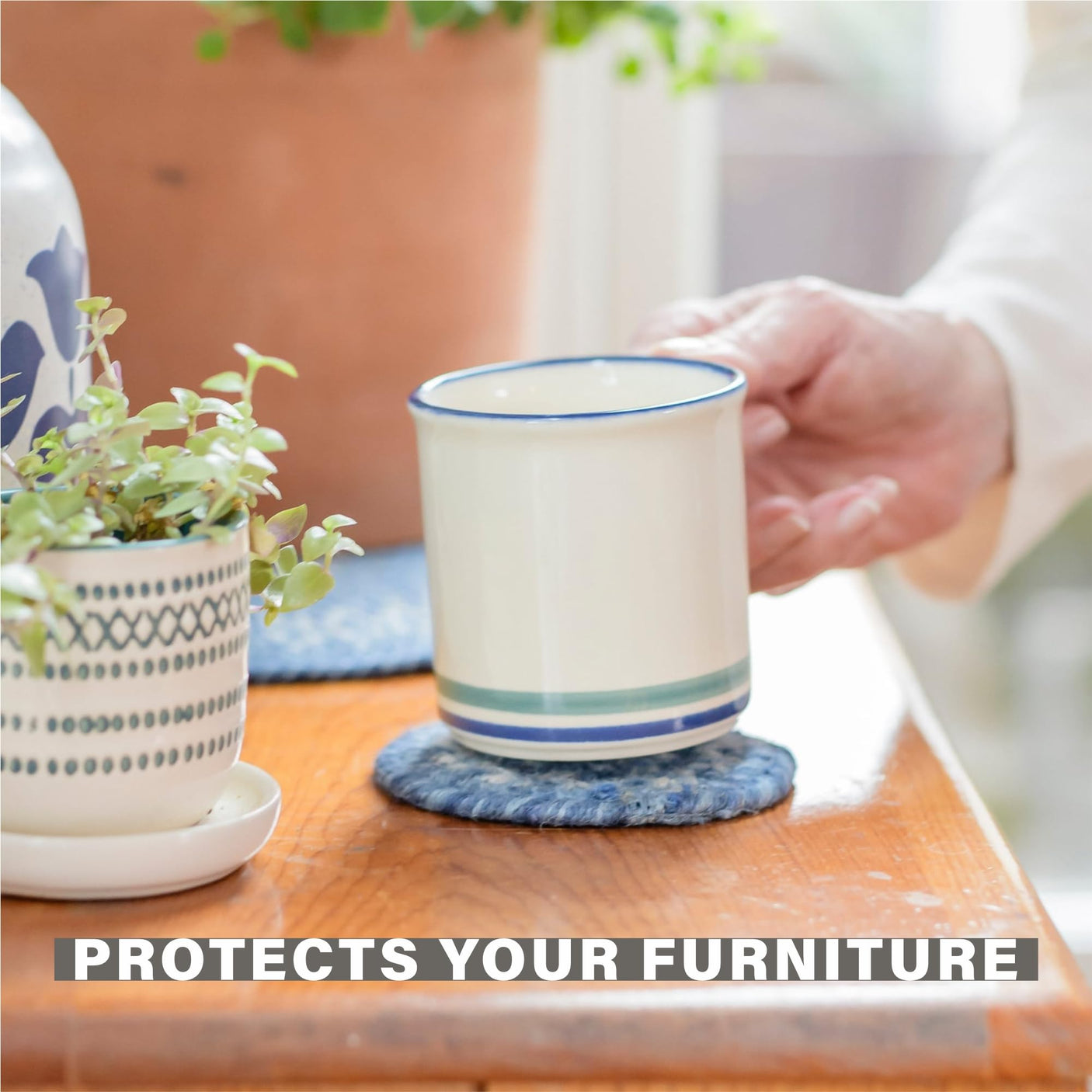 Denim Blue Braided Accessories