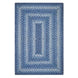 Denim Blue Jute Braided Rectangular Rugs
