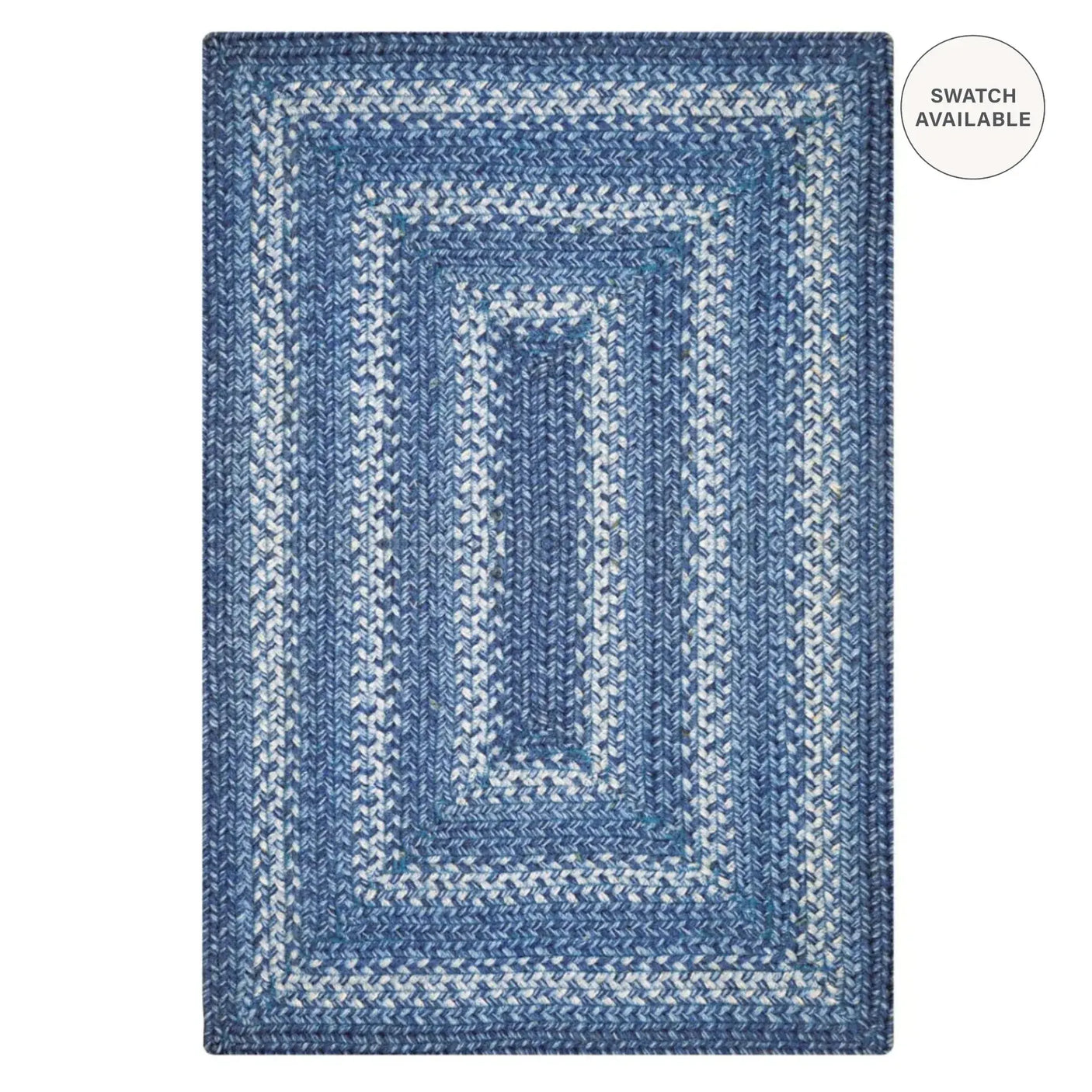 Denim Blue Jute Braided Rugs