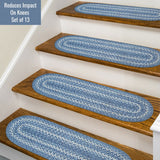 Denim Blue Braided Accessories for Stairs 
