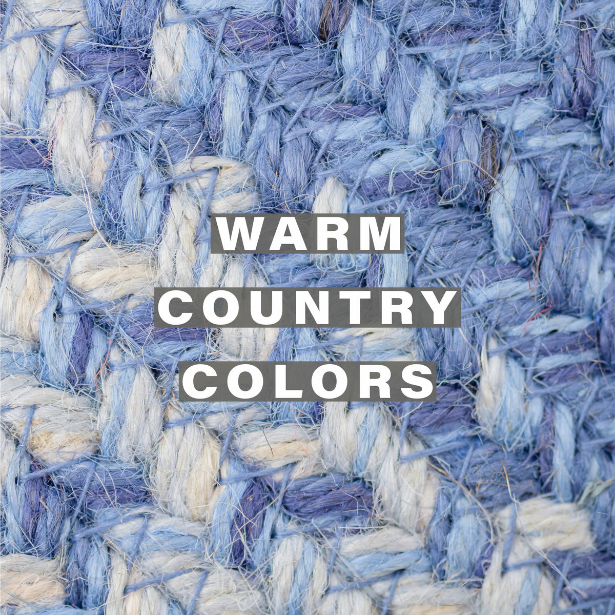 Denim Blue Jute Braided Chairpad