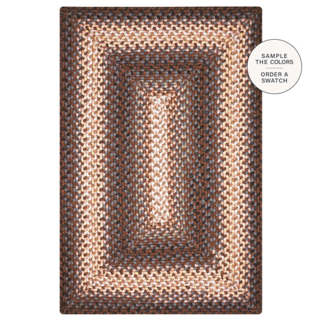 Driftwood Brown Braided Rug