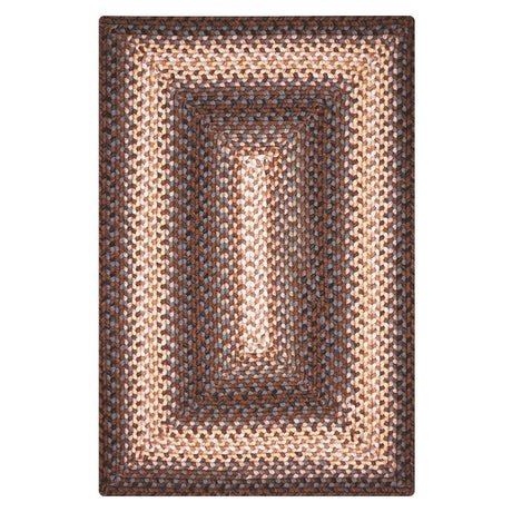 Driftwood Brown Ultra Durable Braided Rectangular Rug