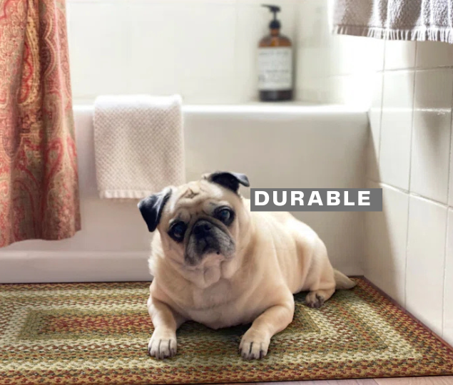 Cotton durable bathroom Rugs