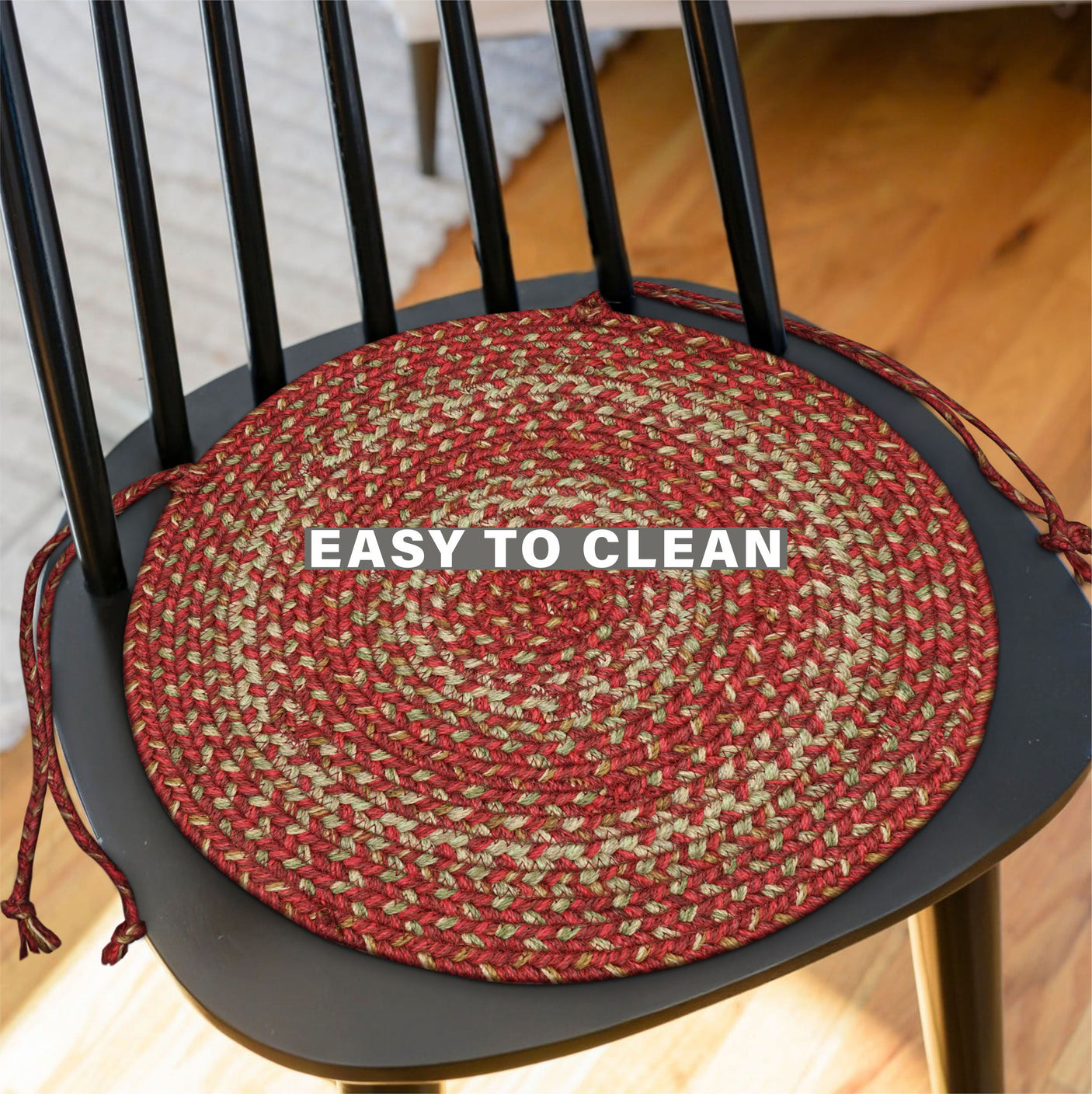 Apple Pie Red Jute Braided Accessories