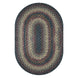 Enigma Black, Khaki Area Rugs Oval