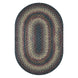 Enigma Black, Khaki Oval Area Rugs