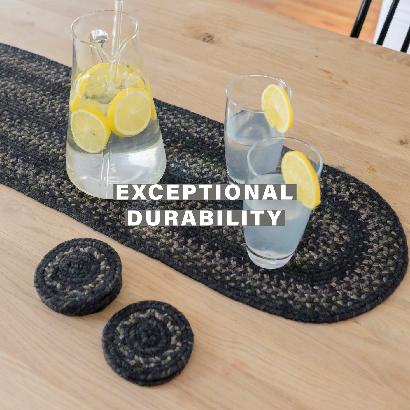 Jet Black Braided Accessories