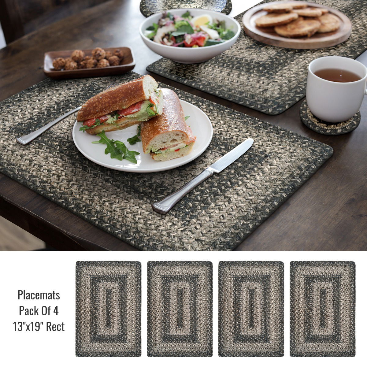 Best Grey Rectangular Braided Accessories for Kitchen Placements