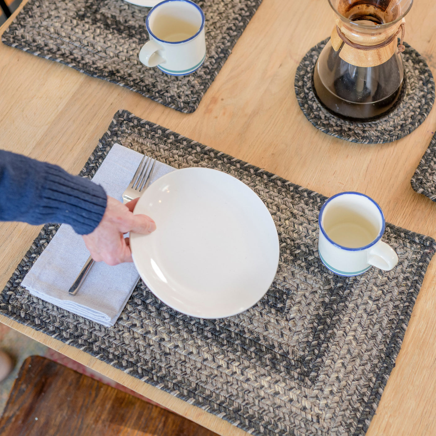 Flint Hill Grey Braided Accessories