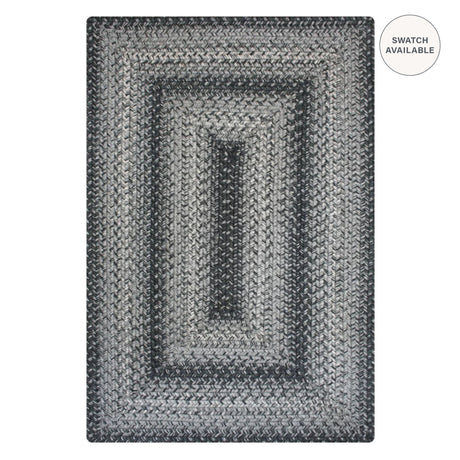 Flint Hill Grey Jute Braided Area Rugs