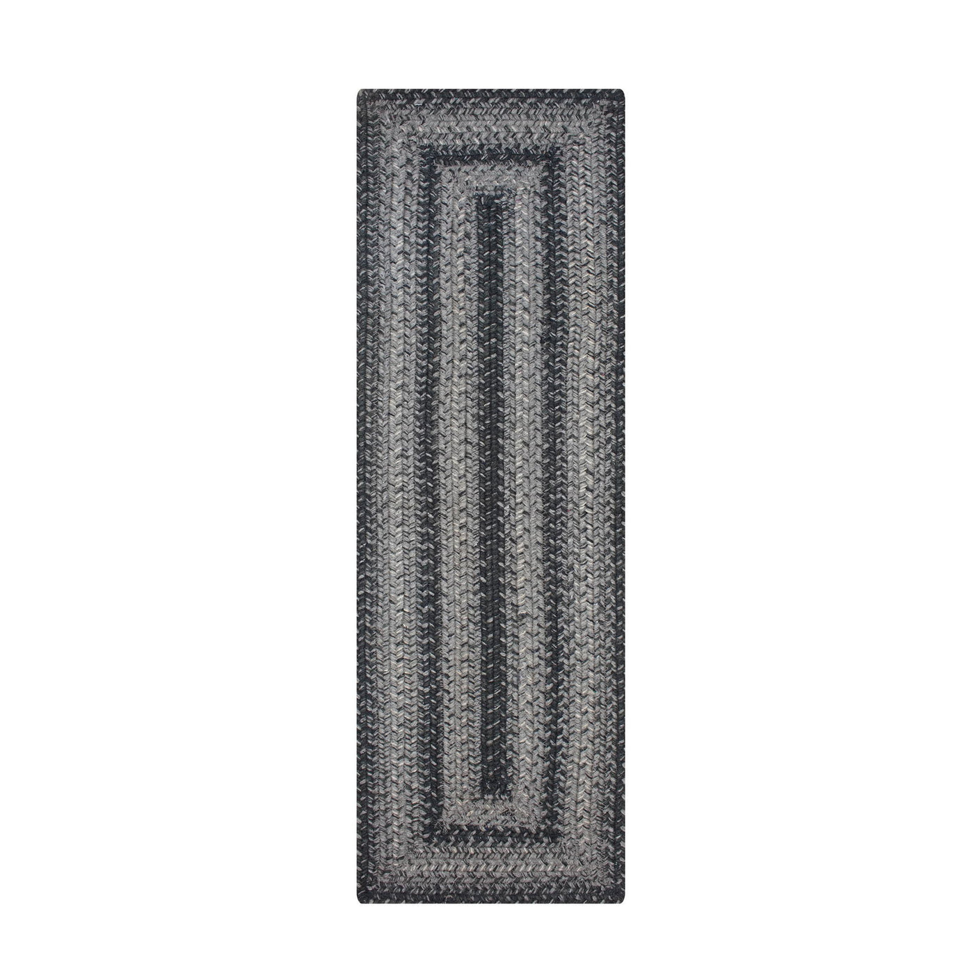 Flint Hill Grey Jute Braided Area Rugs