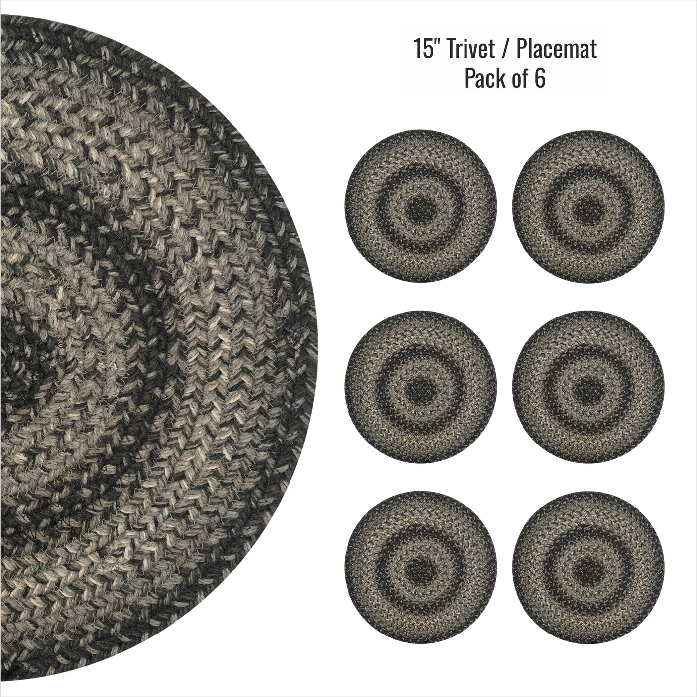 Flint Hill Grey Braided Accessories