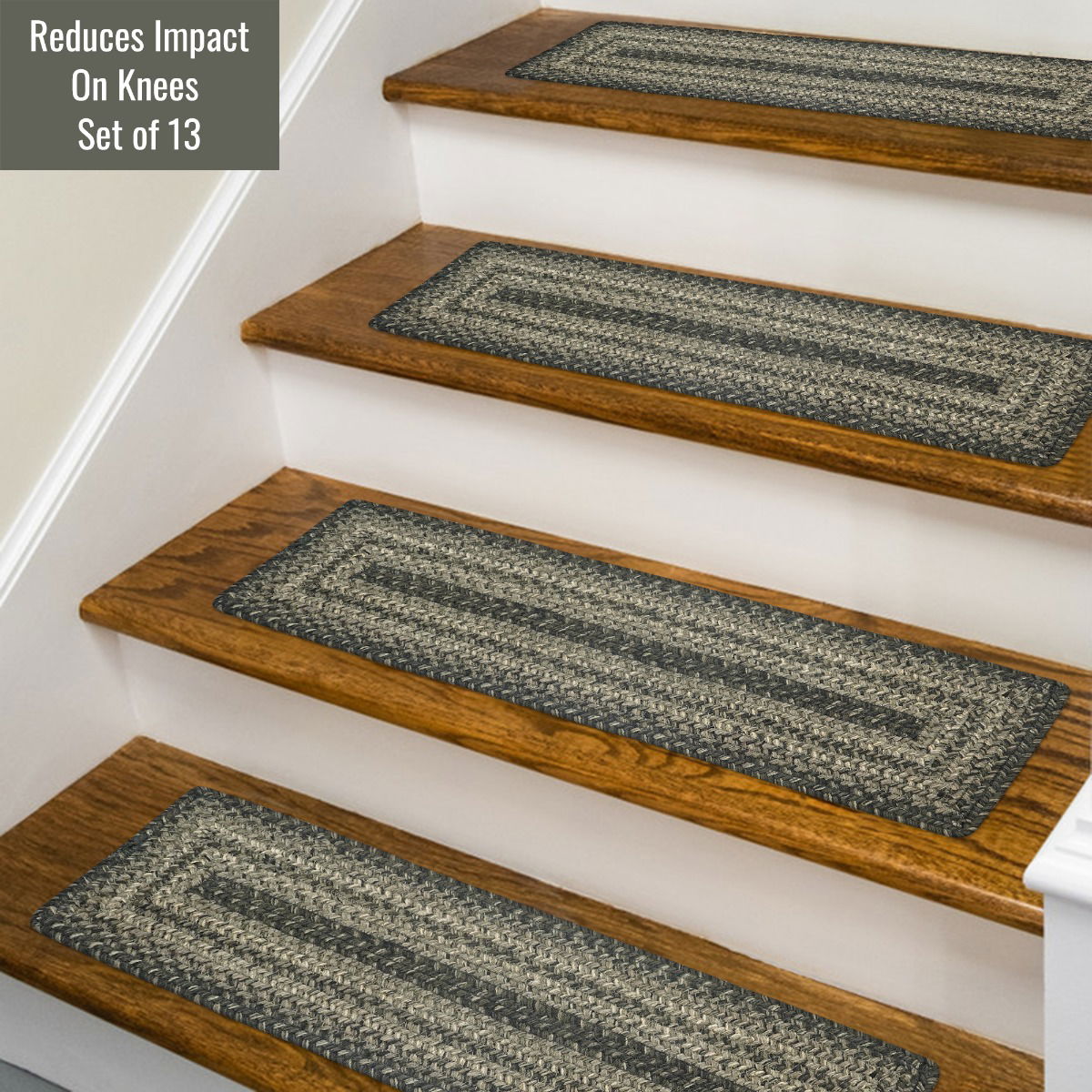 Best Grey Braided Accessories for runner stair treads