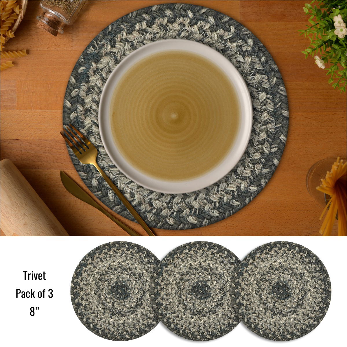 Best Grey Braided Accessories for Family Dinner Table Use