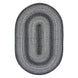 Flint Hill Grey Braided Jute Oval Rug