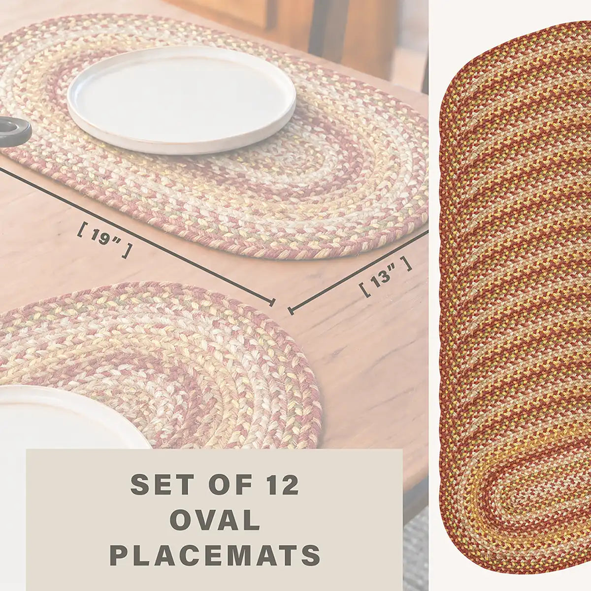 Amber Leaf Red Jute Braided Accessories