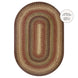 Gingerbread Jute Brown Oval Braided Rugs
