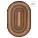 Gingerbread Jute Brown Oval Braided Rugs