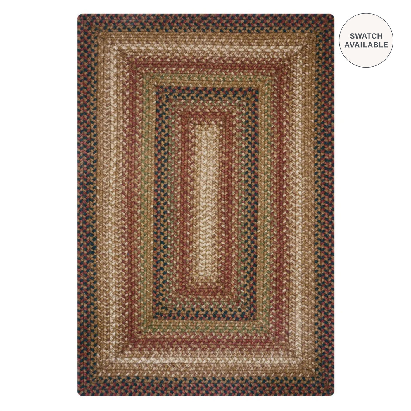 Gingerbread Jute Brown Braided Rugs