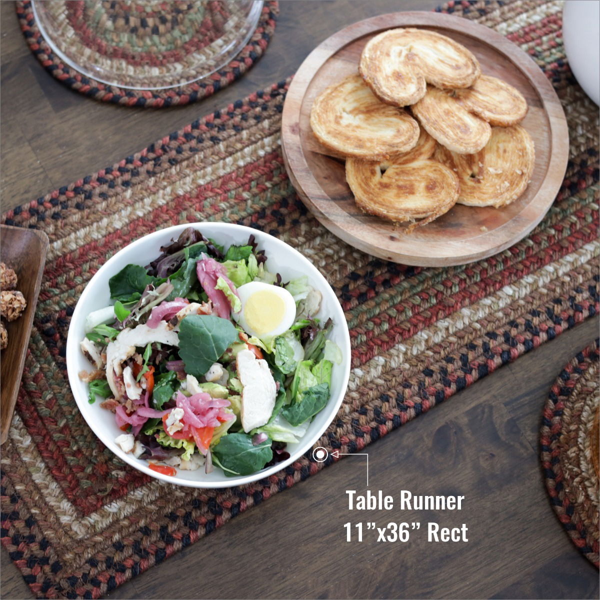 Gingerbread Braided Accessories for Dining Table Placements for Family Dinner