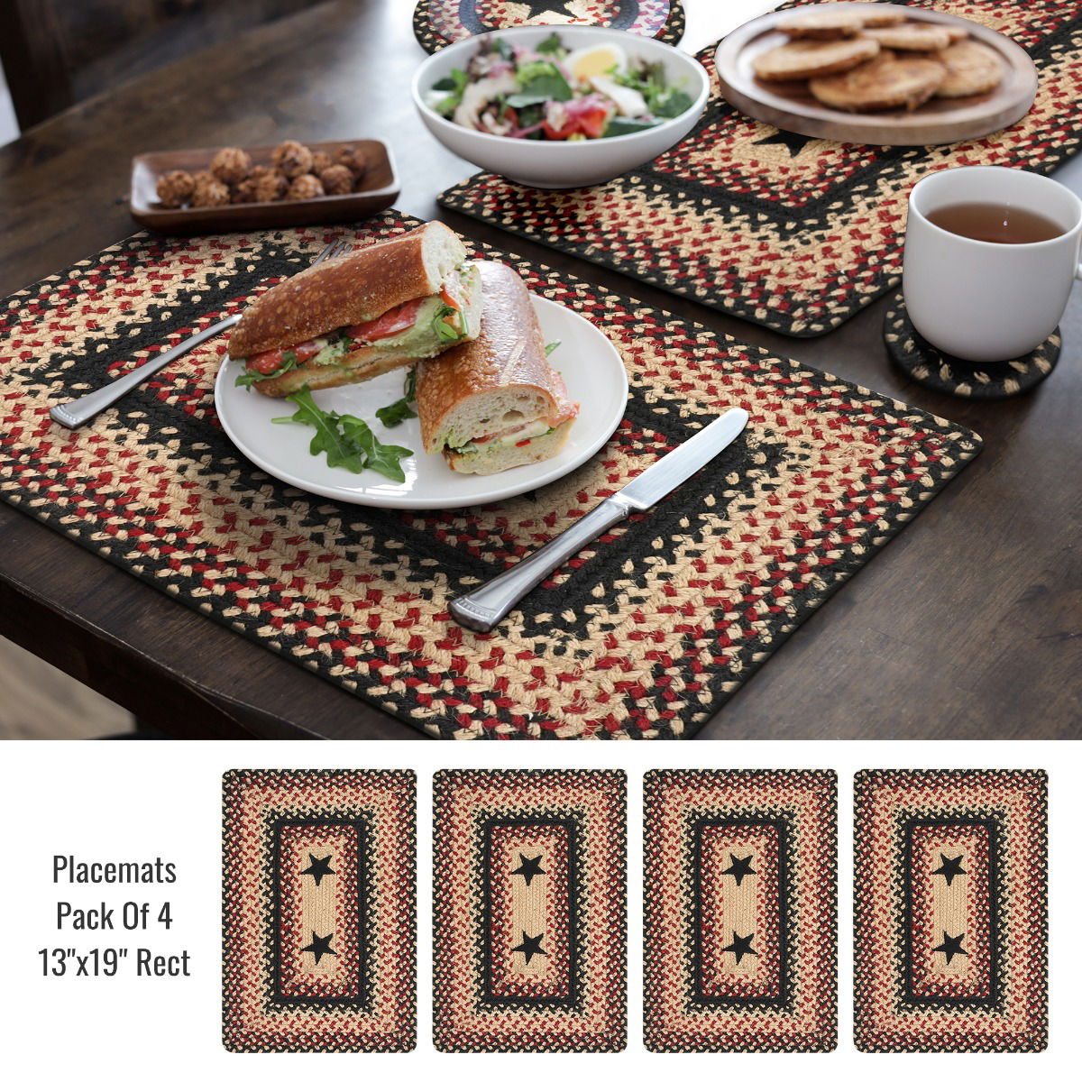 Best Rectangular Primitive Star Braided Accessories for Table Placements
