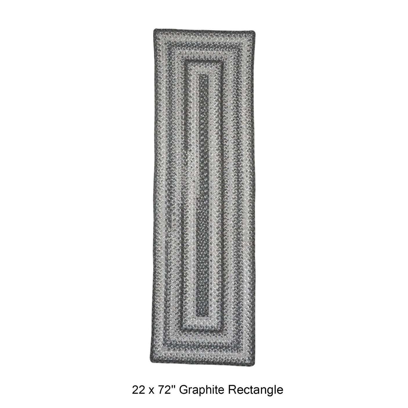 Graphite Grey Braided Rug