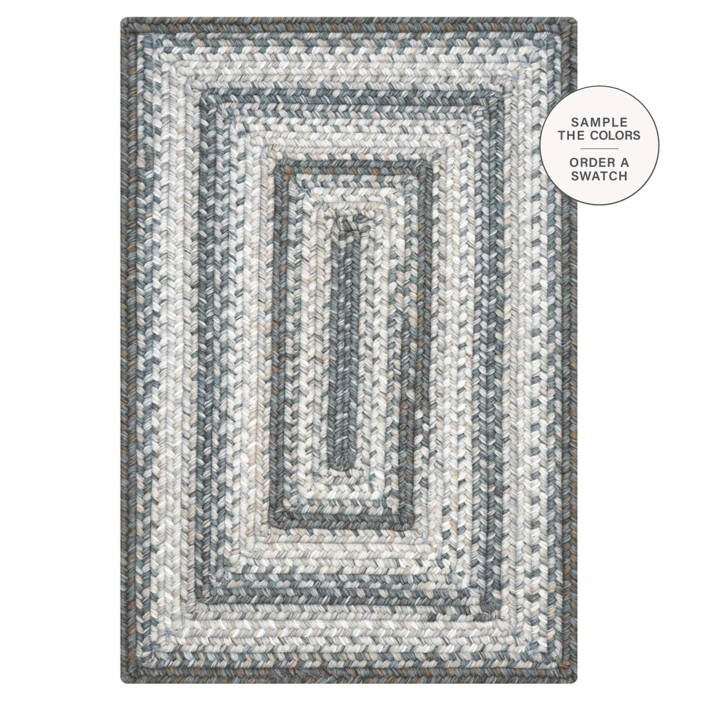 Graphite Grey Braided Rug