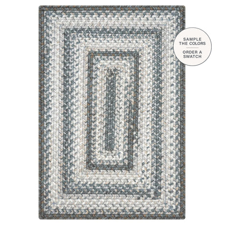 Graphite Grey Braided Rug