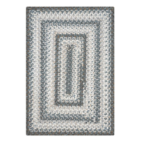 Graphite Grey Braided Rectangular Rug