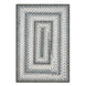Graphite Grey Ultra Durable Small Braided Rugs In Set