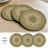 Grassland Green Jute Braided Accessories