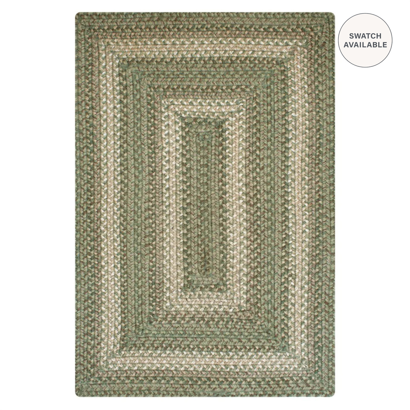 Grassland Green Braided Jute Rugs