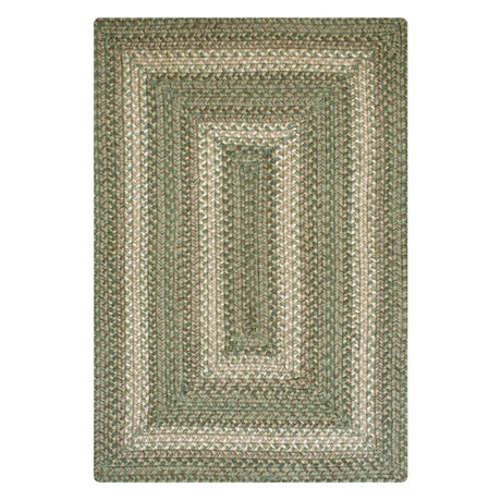 Grassland Green Jute Braided Rectangular Rugs silo image