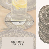 Grey Cloud Jute Braided Accessories