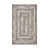 Grey Cloud Jute Braided Rectangular Rugs silo image