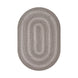 Grey Cloud Jute Oval Braided Rug