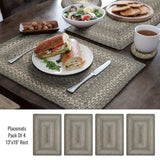Best Rectangular Grey Jute Braided Accessories for Dining Table