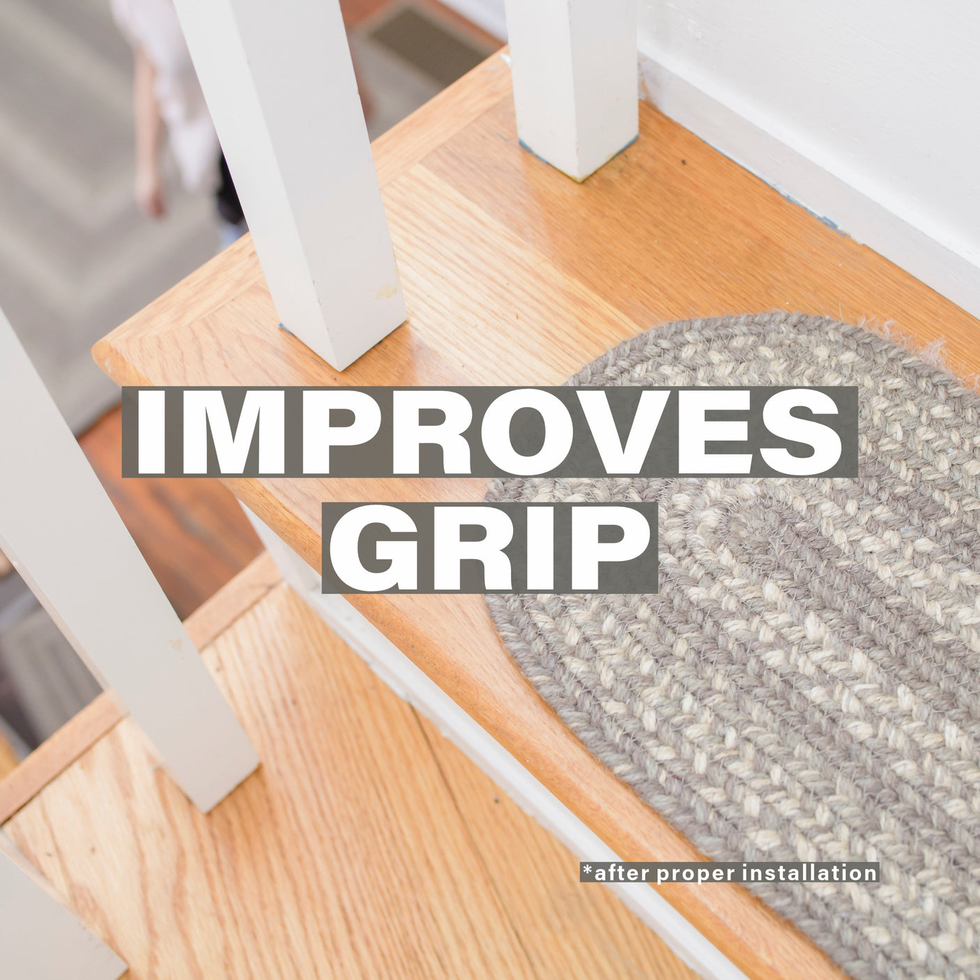 Grey Cloud Jute Stair Tread