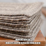 Grey Cloud Jute Stair Tread