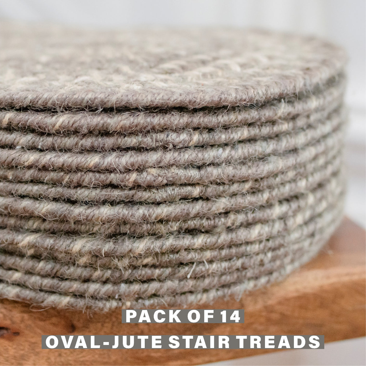 Grey Cloud Jute Stair Tread
