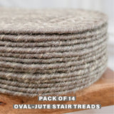 Grey Cloud Jute Stair Tread