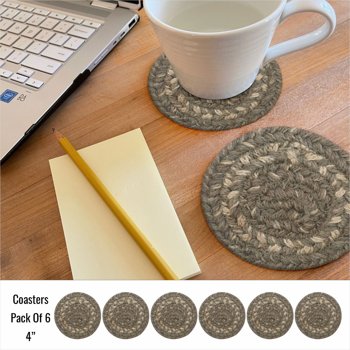 Best Round Grey Jute Braided Accessories for Office Use
