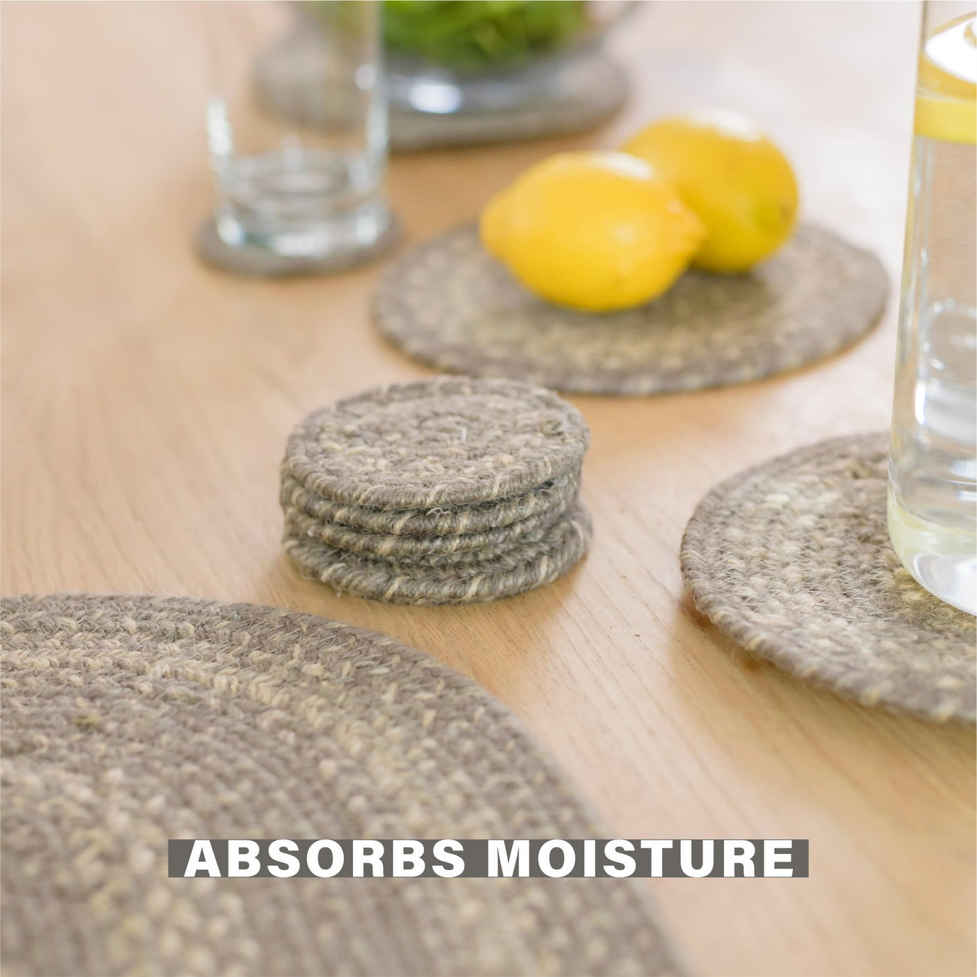 Grey Cloud Jute Braided Accessories