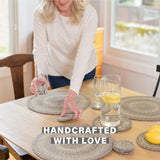 Grey Cloud Jute Braided Accessories